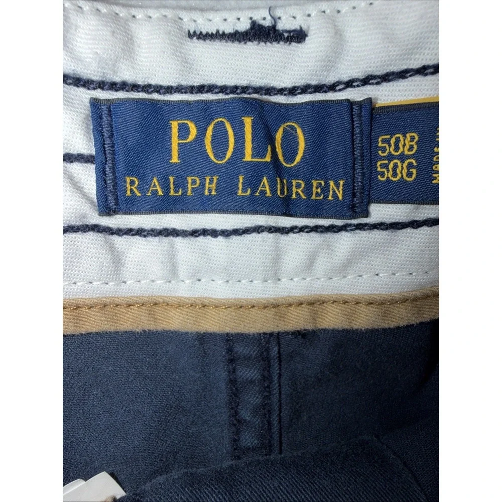 Polo Ralph Lauren Shorts Mens 50 x 10 Navy Polo Chino Cargo Pocket Casual Twill‎
